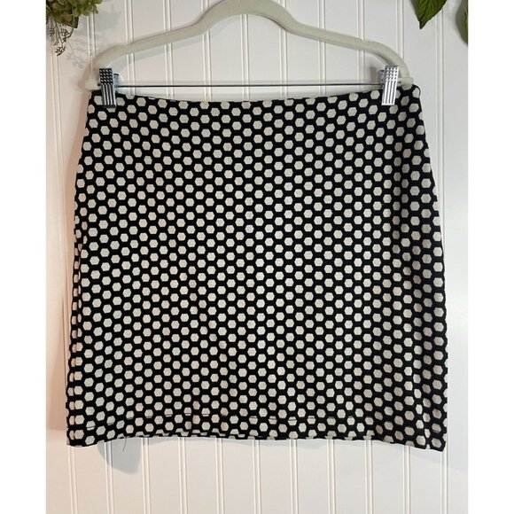 Liz Claiborne Black & White Polka Dot Skirt Medium - Picture 3 of 9